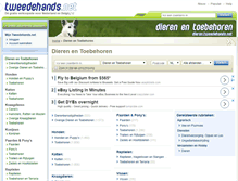 Tablet Screenshot of dieren.tweedehands.net